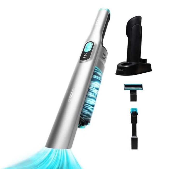 Cecotec 08380 Aspiradora de Mano Conga Rockstar Micro Essential Digital Brushless 90W 13kPa 40min Autonomía Ultraligera Plata