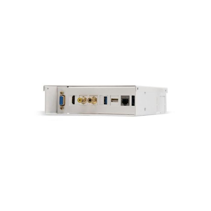 Nanocable 10.35.0003 Caja de Conexiones Multimedia de Pared VGA, HDMI, Jack 3.5, RCA, 2xUSB, 2xRJ45, Blanco 1
