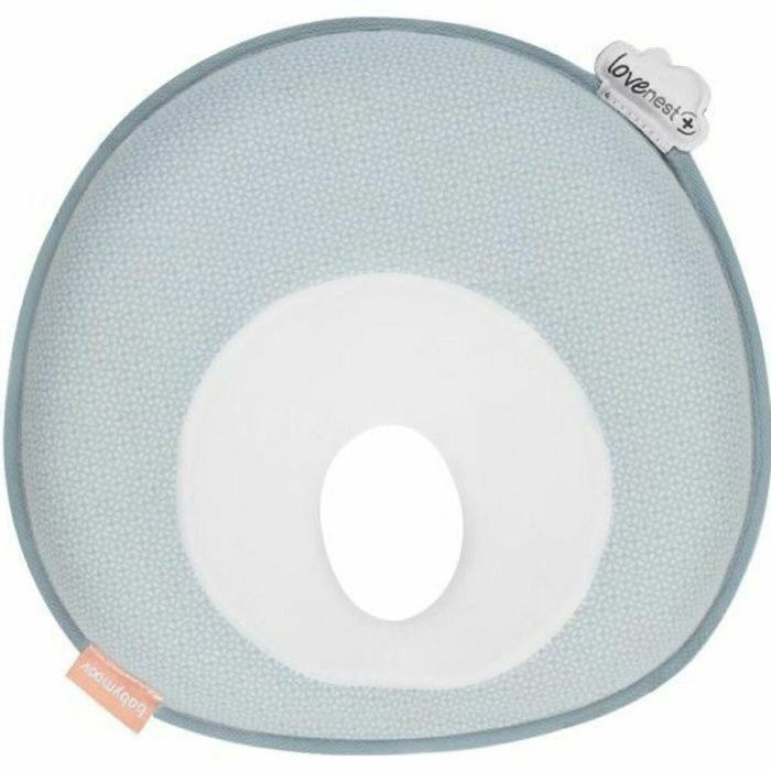 Babymoov Lovenest + Cojín Morfológico Transpirable para Bebé Anti Cabeza Plana Mozaico Fresco