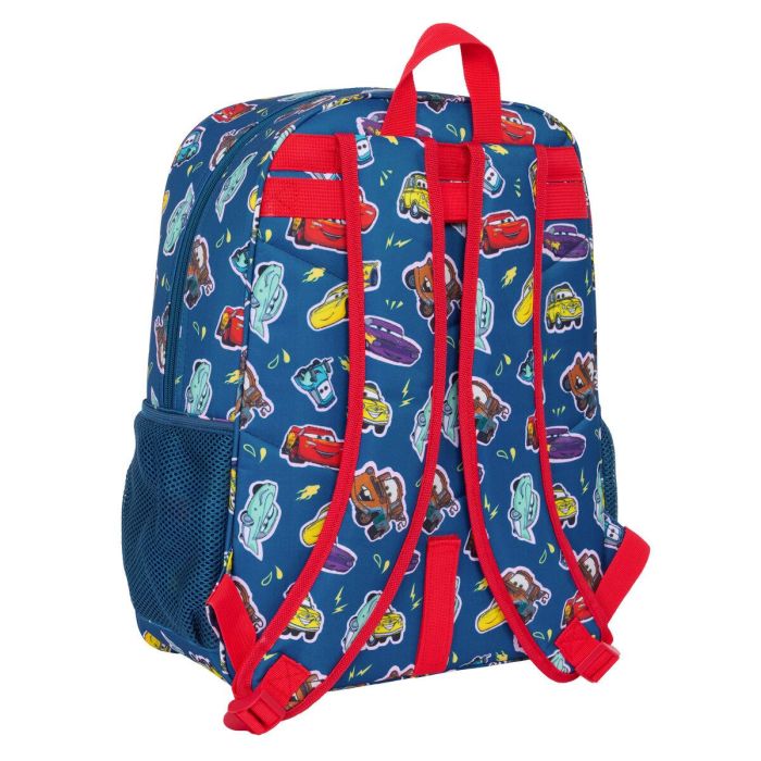 Mochila Escolar Cars Racing Azul marino 33 x 42 x 14 cm 2