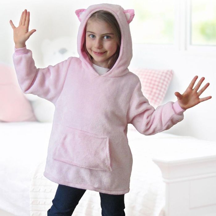 Home Deco Kids Sudadera Infantil con Capucha Mon Chat Mon Ch Niña Niño Poliéster 1