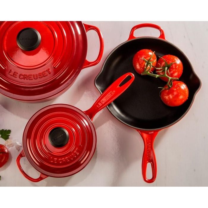 Le Creuset Brat- und Servierpfanne Gusseisen Ofenrot 23 cm 3
