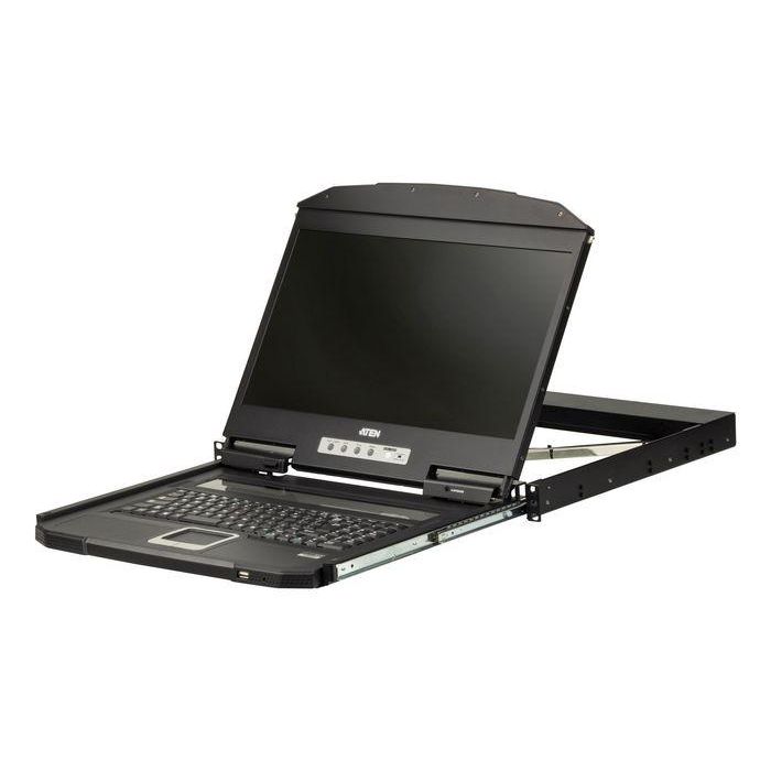 Aten Consola LCD KVM Single Rail Pantalla Ancha LED 18.5" USB VGA Ultra Short Depth para Rack 19" NORDIC 0 Aten Consola LCD KVM Single Rail Pantalla Ancha LED 18.5" USB VGA Ultra Short Depth para Rack 19" NORDIC 0