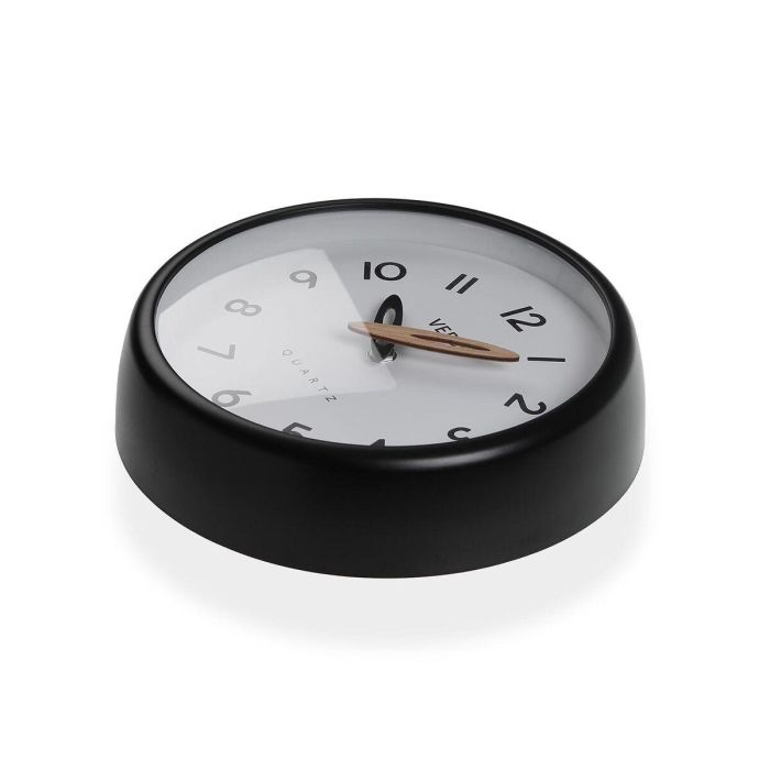 Reloj de Pared Versa Blanco Negro Plástico 3 Reloj de Pared Versa Blanco Negro Plástico 3