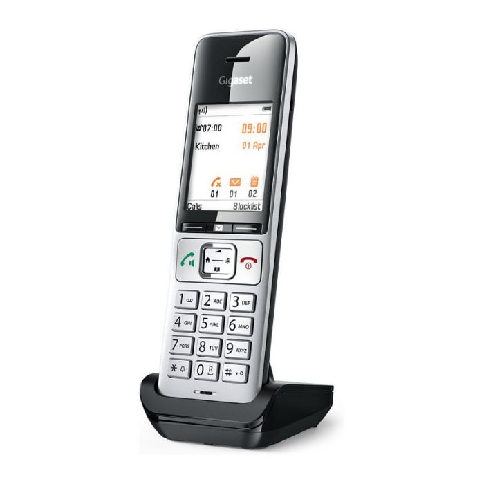 Gigaset COMFORT 500HX Teléfono DECT/analógico Terminal con conexión por cable Altavoz Negro Plata 2