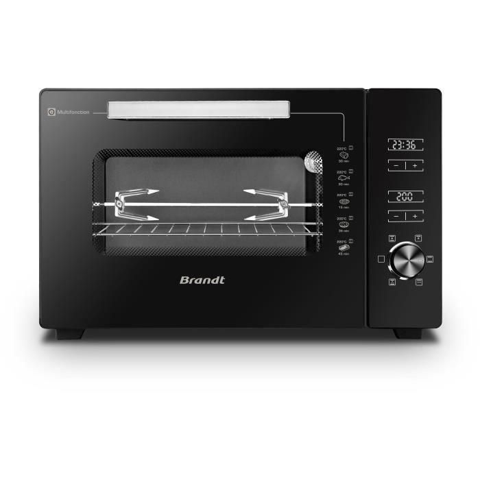 BRANDT - FC406MHB - Mini horno 40L - Dimensiones del plato: 29*38 cm - Ajuste de temperatura: 40? a 220?