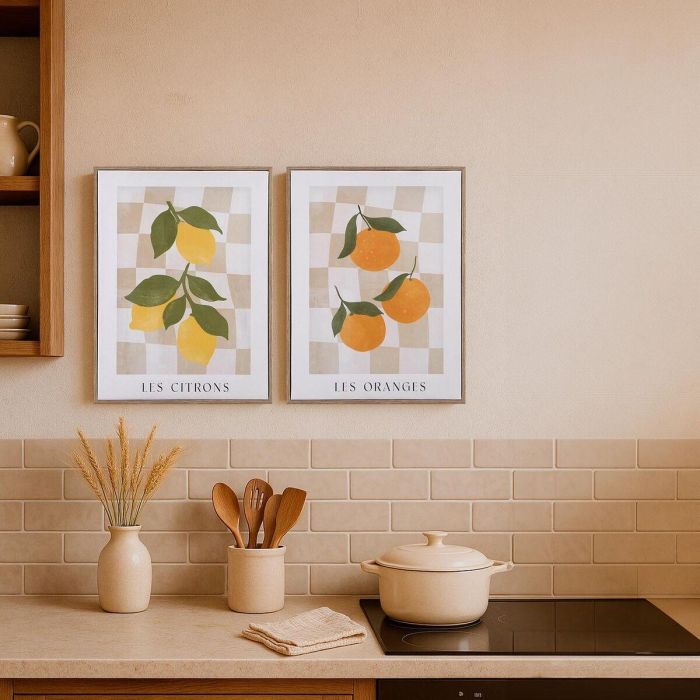 Lienzo Enmarcado Naranjas 30x40 cm - Versa (2 Unidades) 3 Lienzo Enmarcado Naranjas 30x40 cm - Versa (2 Unidades) 3