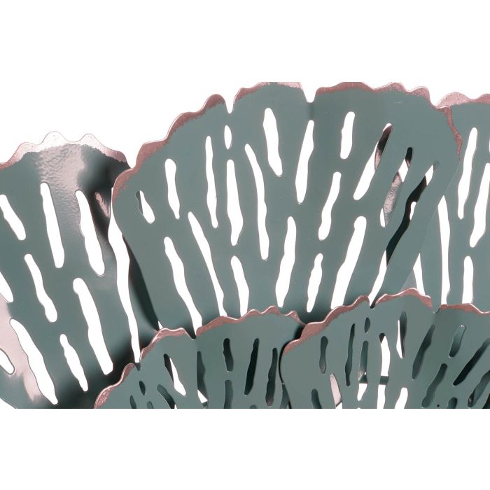 Espejo de pared DKD Home Decor Azul Blanco Coral Mediterráneo 60 x 7 x 60 cm (2 Unidades) (2 Piezas) 2