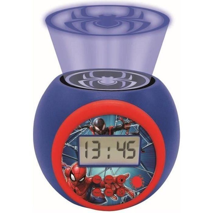 SPIDER-MAN Función de temporizador de proyector de reloj despertador LEXIBOOK SPIDER-MAN Función de temporizador de proyector de reloj despertador LEXIBOOK