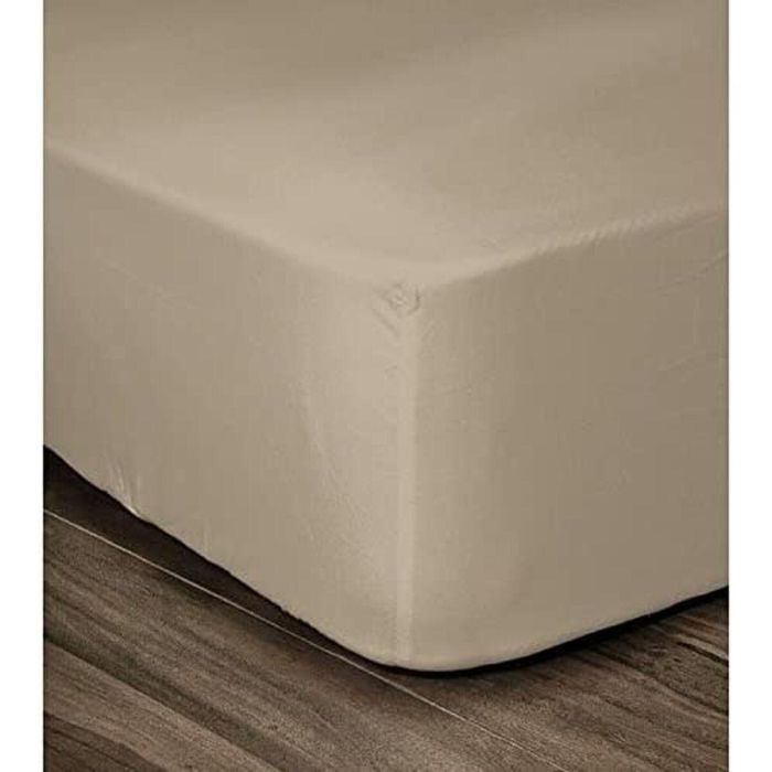 Lovely Home Sábana Ajustable 100% Algodón 54 Hilos 90x190 cm Sombrero 25 cm Beige para Cama Individual Certificado OEKO-TEX Lovely Home Sábana Ajustable 100% Algodón 54 Hilos 90x190 cm Sombrero 25 cm Beige para Cama Individual Certificado OEKO-TEX