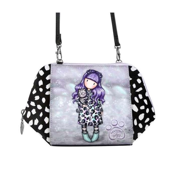 Bolso Bandolera Gorjuss Smitten kitten Negro Blanco (26 x 15,5 x 9,5 cm) 2 Bolso Bandolera Gorjuss Smitten kitten Negro Blanco (26 x 15,5 x 9,5 cm) 2