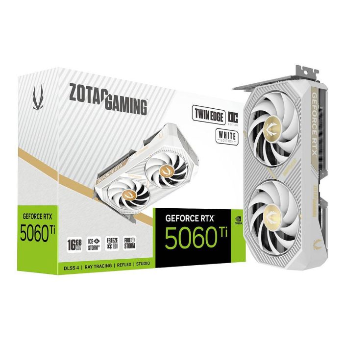 Zotac RTX 5060 Ti 16GB GDDR7 Twin Edge OC White PCI Express x8 5.0 Tarjeta Gráfica 7