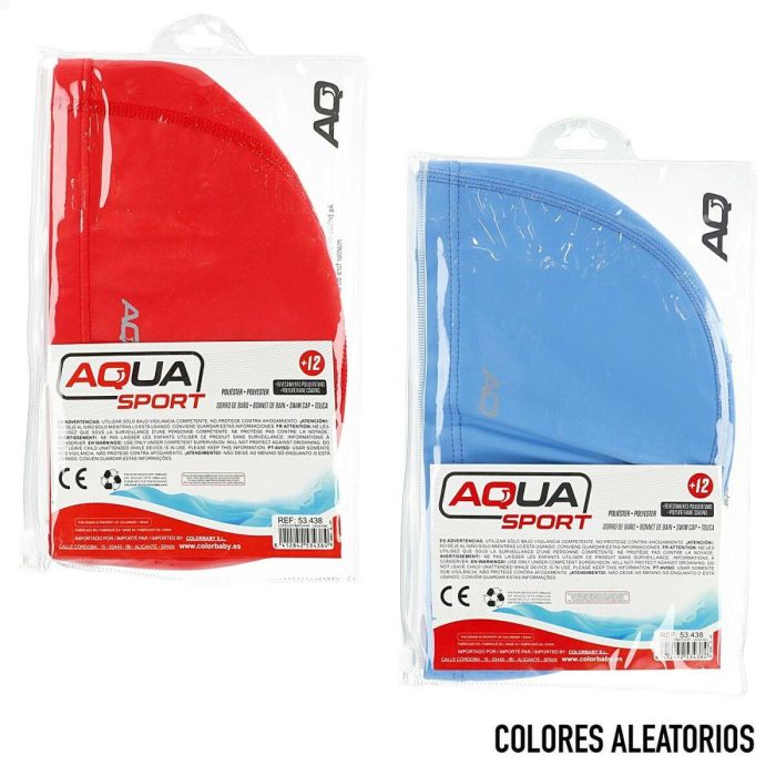 Gorro de Natación Aktive Azul Rojo Poliéster (24 Unidades) 1