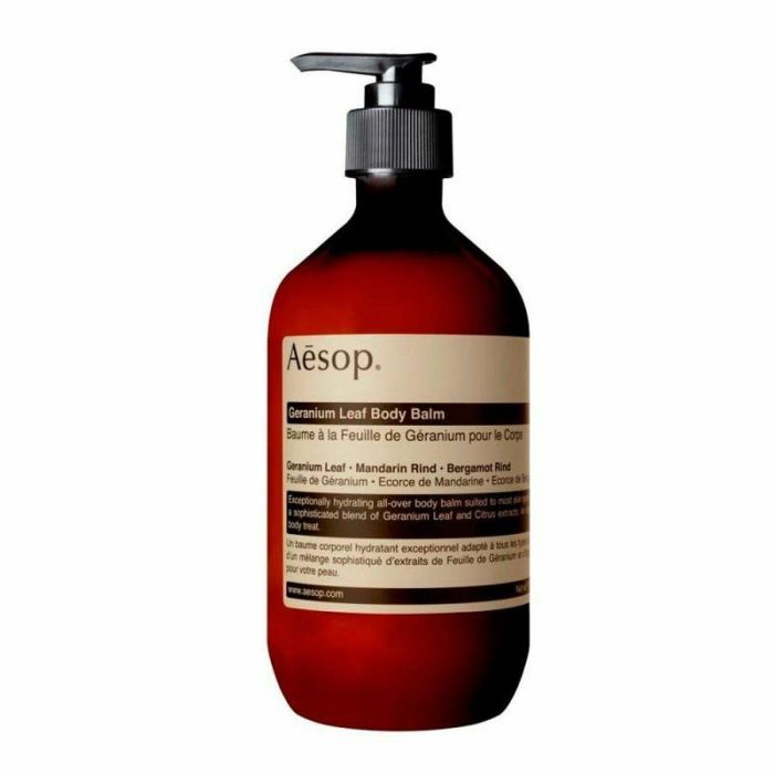 AESOP GERANIUM LEAF body balm 500 ml para hidratación profunda con aceites nutritivos y extractos cítricos para una piel radiante 7 AESOP GERANIUM LEAF body balm 500 ml para hidratación profunda con aceites nutritivos y extractos cítricos para una piel radiante 7