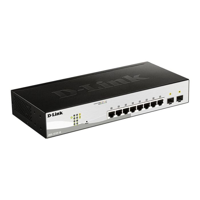 D - link Switch Gestionable de 10 Puertos Gigabit Ethernet 8 Puertos RJ-45 1