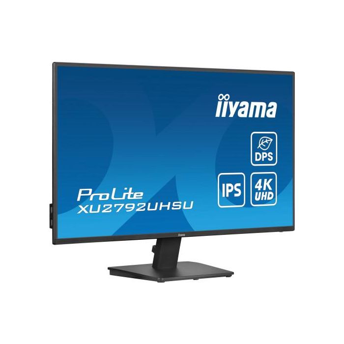 Iiyama Monitor ProLite XU2792UHSU-B6 27" IPS 4K UHD LED Negro 3840 x 2160 Pixeles 4 ms USB 3.2 Gen 1 15W Power Delivery 2