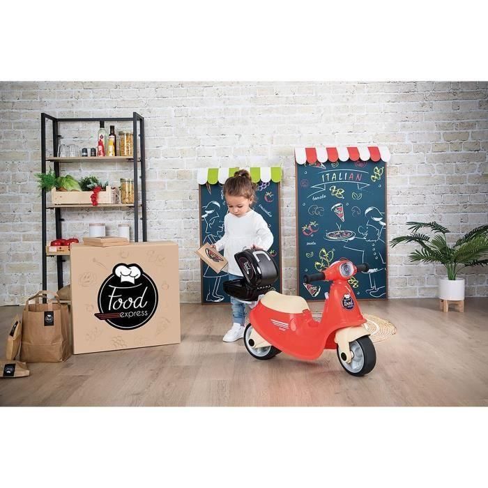 Smoby Porta scooter Food Express para niño, a partir de 18 meses, con ruedas silenciosas, portaequipajes y estuche extraíble 2 Smoby Porta scooter Food Express para niño, a partir de 18 meses, con ruedas silenciosas, portaequipajes y estuche extraíble 2