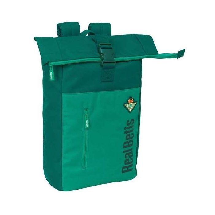 Mochila Safta Solapa Para Portatil 15,6'' Resistente Al Agua Real Betis 420x280x130 mm