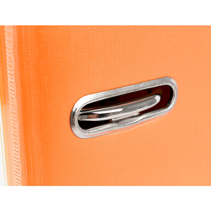 Liderpapel Archivador de palanca A4 Documenta forrado PVC con rado lomo 52mm naranja compresor metálico 5