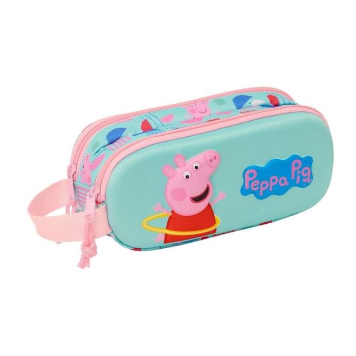 Safta Portatodo Doble 3D Peppa Pig 21x8x6 cm