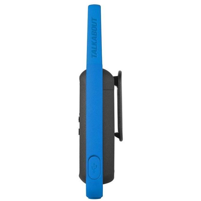 Motorola Walkie Talkie T62 Azul - PMR446, 16 Canales, 121 Códigos de Privacidad, Pantalla LCD, USB 3