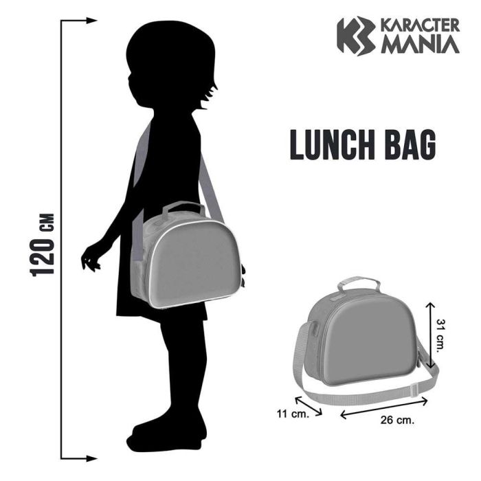 Disney Princesas Bolsa Portamerienda 3D Palace con Forro Isotérmico, Asa Bandolera Ajustable, Rosa 3
