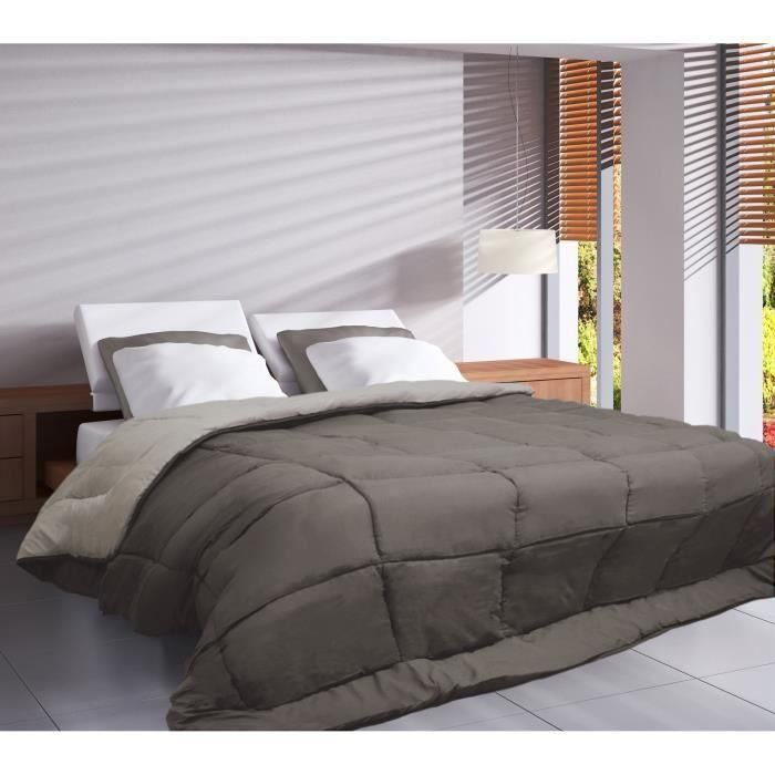 Edredón de microfibra 400g / m² CALGARY Taupe & Linen 220x240cm 1 Edredón de microfibra 400g / m² CALGARY Taupe & Linen 220x240cm 1