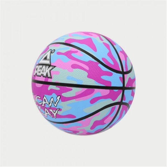 Balón de Baloncesto Peak Peak Camo Ball Azul Rosa claro (Talla 5) 1