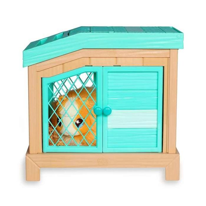 Little Live Pets Cobaya Mamá Interactiva con Casa de Lujo, +20 Sonidos y 3 Crías Bebés Sorpresa Recién Nacidas 33 cm 8