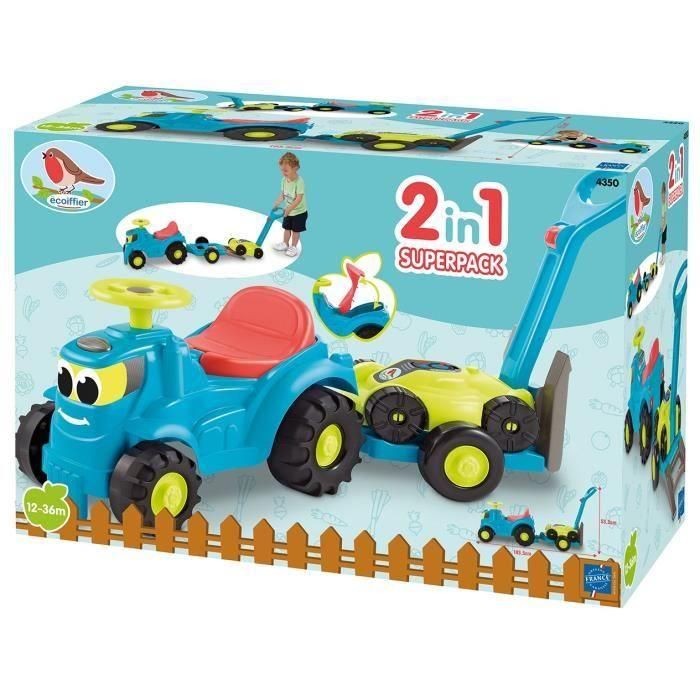 ECOIFFIER - 4350 - Tractor remolque + cortacésped de 103,5 cm 1 ECOIFFIER - 4350 - Tractor remolque + cortacésped de 103,5 cm 1