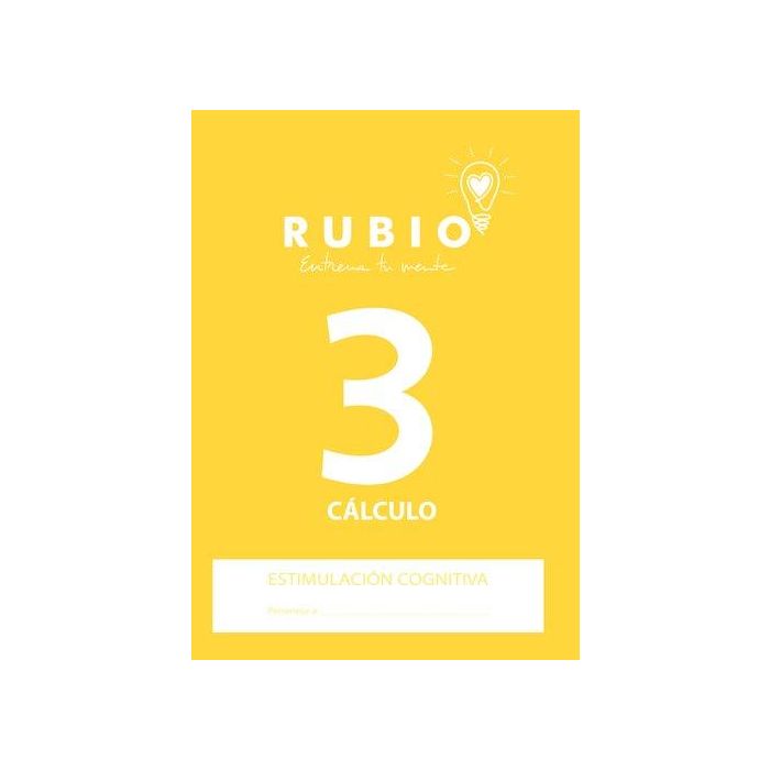 Cuaderno Rubio A4 Estimulacion Cognitiva Calculo Nº 3 5 unidades
