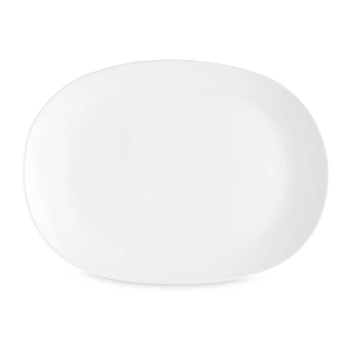 Bandeja Rectangular de Vidrio Opal Blanco 36 cm - Vivalto (18 Unidades) 2 Bandeja Rectangular de Vidrio Opal Blanco 36 cm - Vivalto (18 Unidades) 2