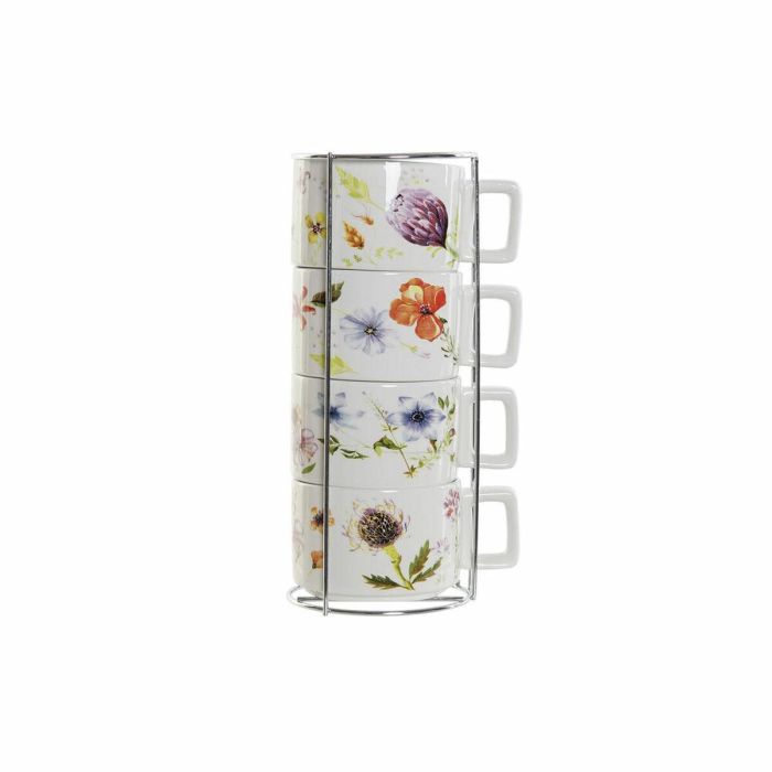 Juego de Tazas de Café DKD Home Decor Multicolor Metal Dolomita 260 ml 0 Juego de Tazas de Café DKD Home Decor Multicolor Metal Dolomita 260 ml 0