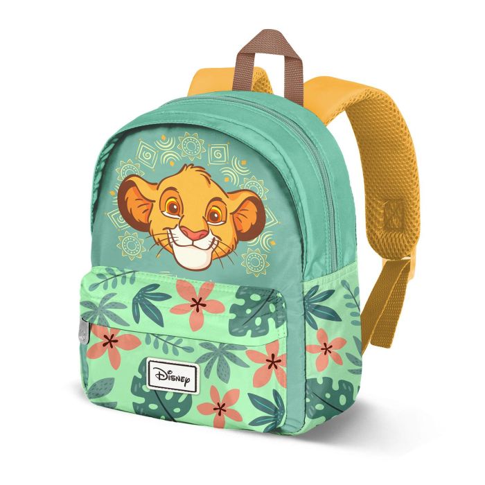 Disney El Rey León Mochila Preescolar Joy Jungle Verde Ligera con Cremallera y Espalda Acolchada Transpirable