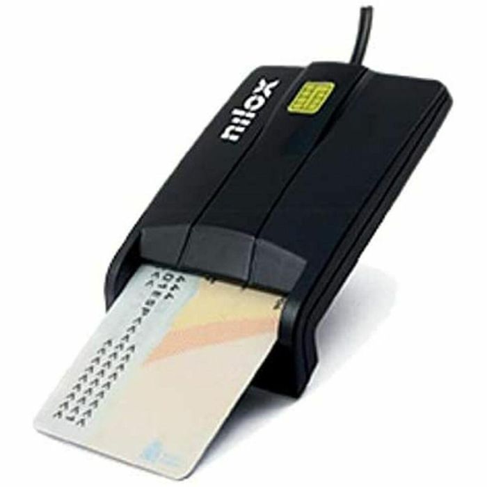 Lector de Tarjetas Nilox NXLD001 Negro DNI 1 Lector de Tarjetas Nilox NXLD001 Negro DNI 1