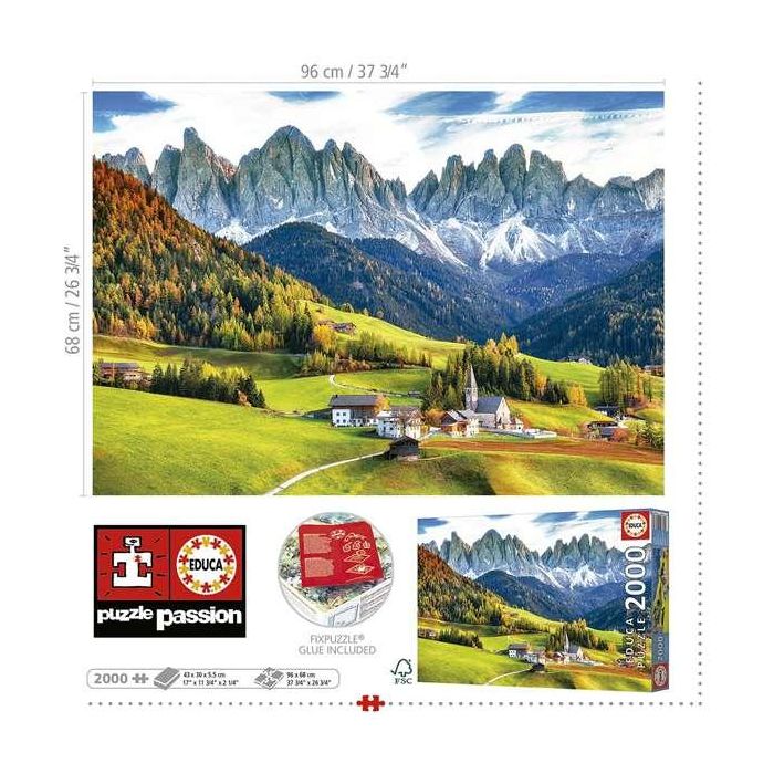 Puzzle 2000 piezas otoño en las dolomitas 9 Puzzle 2000 piezas otoño en las dolomitas 9