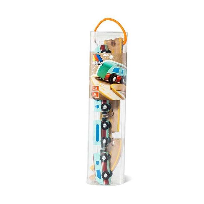Molto Tren de Juguete de Madera con Pista Desmontable, Emite Sonidos y Dimensiones 34x26.5x7.5 cm, Ideal para Niños +1 Año 3
