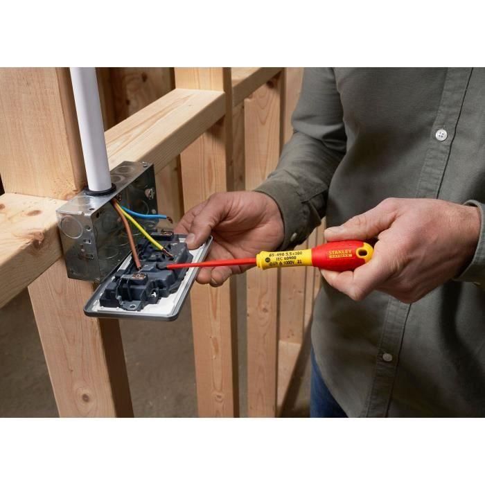 STANLEY FATMAX XTHT0-62692 Juego de 5 Destornilladores para Electricista - Aislados Slim 1000V, Phillips y Tester 4 STANLEY FATMAX XTHT0-62692 Juego de 5 Destornilladores para Electricista - Aislados Slim 1000V, Phillips y Tester 4