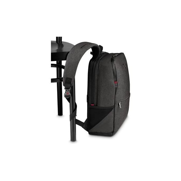 Wenger MX Reload Mochila para Portátil de 14 pulgadas con Compartimento para Tablet, Poliéster Gris 6