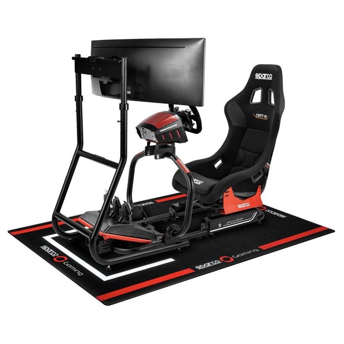 Sparco Alfombra Cockpit 180x120 mm Negro-Rojo S099101NRRS 1