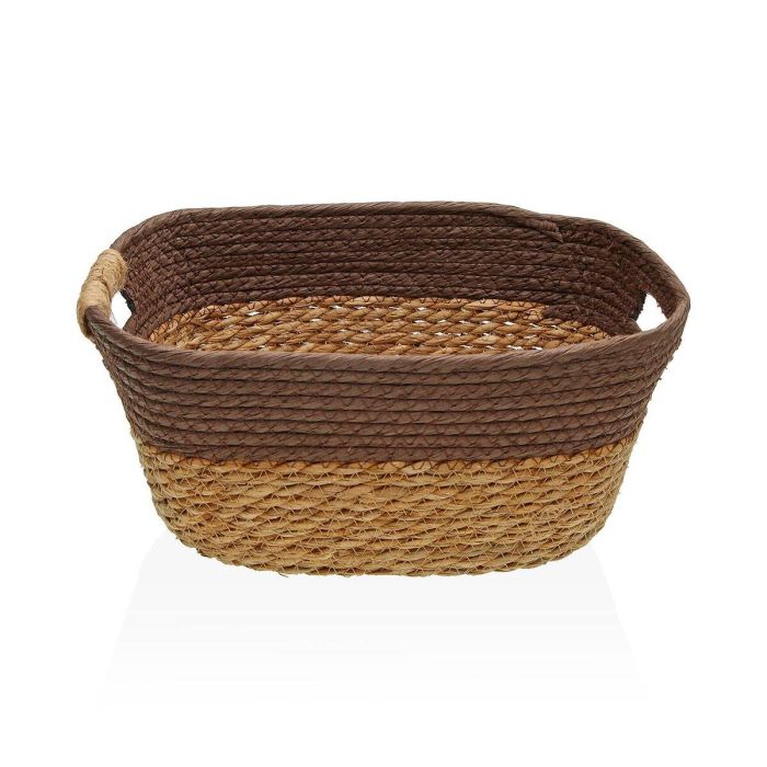Cesta con asas marrón M Versa 23x15x31 cm - Alga y papel (2 Unidades) Cesta con asas marrón M Versa 23x15x31 cm - Alga y papel (2 Unidades)