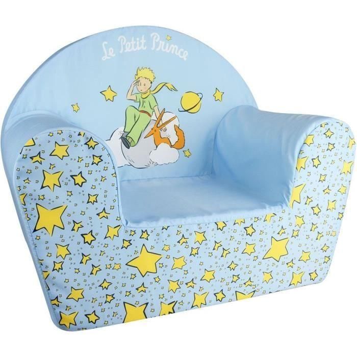 Fun House Sillón Club Infantil El Principito - Espuma Ligera, Funda Lavable, Origen Francia Garantía, Ancho 52 x Profundo 33 x Alto 42 cm 1