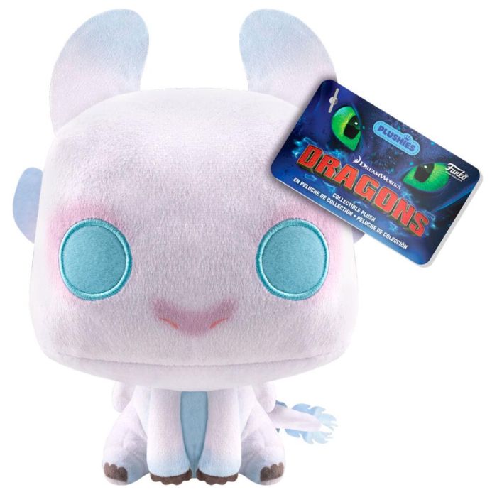 FUNKO Peluche Light Fury Como Entrenar a tu Dragon 2 - 17,5cm