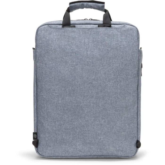 DICOTA MOTION 13 Eco Tote Bag para Portátiles 13-15.6" Azul Denim, Poliéster PET Reciclado con Compartimento para Tableta 4