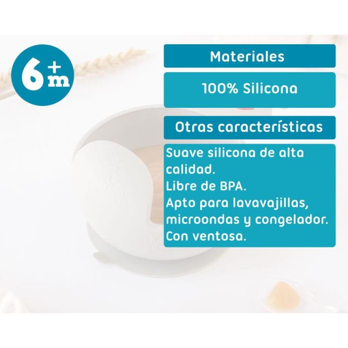 KioKids Cuenco de Silicona Antideslizante con Ventosa Diseño Caracol Gris para Bebés +6 Meses Apto Microondas y Lavavajillas 5 KioKids Cuenco de Silicona Antideslizante con Ventosa Diseño Caracol Gris para Bebés +6 Meses Apto Microondas y Lavavajillas 5