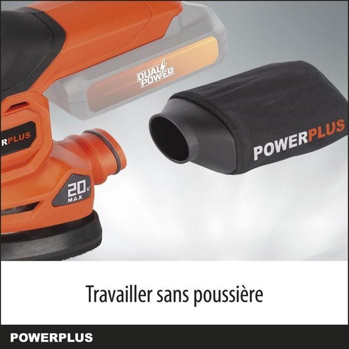 Sander múltiple inalámbrica 20V + 1x ABRASIVE 80G - Dual Power PowDP50200 - Entregado sin batería o cargador 3