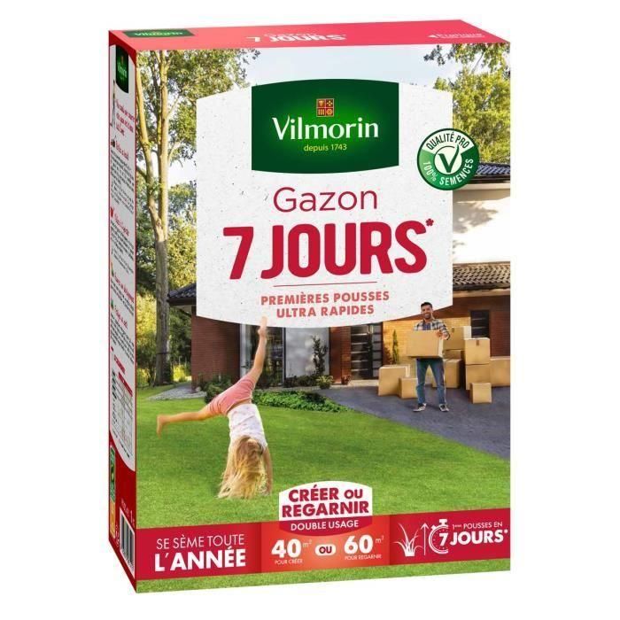 Vilmorin VIL3182670261411 Semillas de césped 7 días Primeros brotes ultrarrápidos Caja 1KG 0 Vilmorin VIL3182670261411 Semillas de césped 7 días Primeros brotes ultrarrápidos Caja 1KG 0
