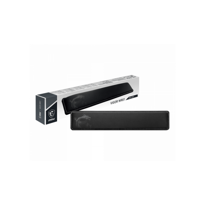MSI Vigor-WR01 Descansa muñecas Ergonómico Espuma de memoria y Caucho Negro, Fácil de limpiar, 432x86x25mm MSI Vigor-WR01 Descansa muñecas Ergonómico Espuma de memoria y Caucho Negro, Fácil de limpiar, 432x86x25mm