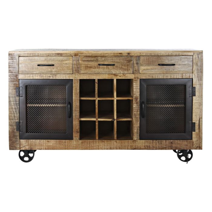 Buffet Vintage DKD Home Decor Marron Oscuro Negro 43 x 90 x 150 cm 7 Buffet Vintage DKD Home Decor Marron Oscuro Negro 43 x 90 x 150 cm 7