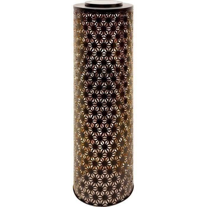 Garden Id 70703165 Lámpara Solar Columna Dorado-Negro Ø20 H60 cm Batería LI-ION Duradera, 6-8h Luz, con Interruptor Garden Id 70703165 Lámpara Solar Columna Dorado-Negro Ø20 H60 cm Batería LI-ION Duradera, 6-8h Luz, con Interruptor